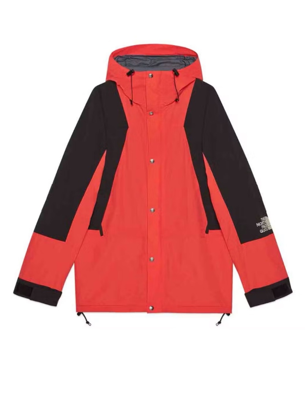 Gucci x The North Face Lightweight Down Windbreaker Jacket Red Black Women’s XL